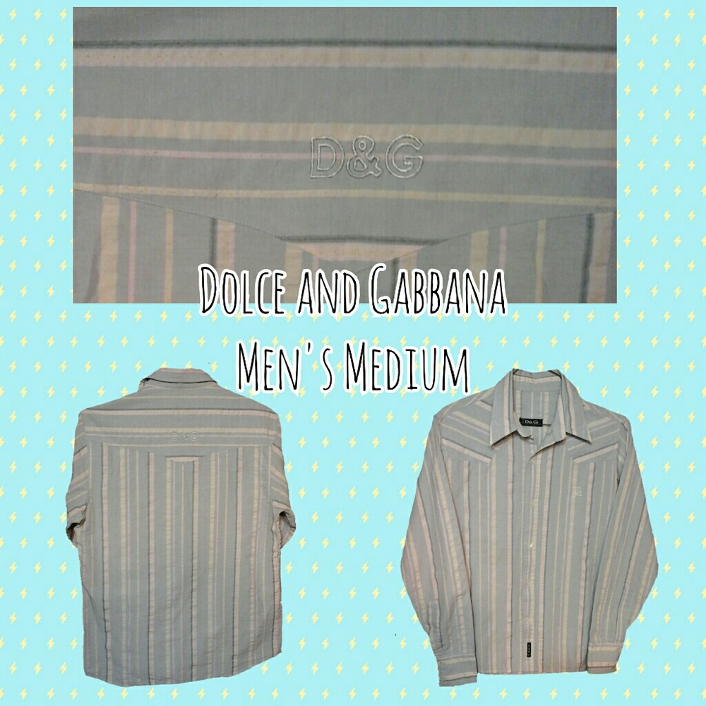 Dolce and Gabbana Button Up Mens Medium